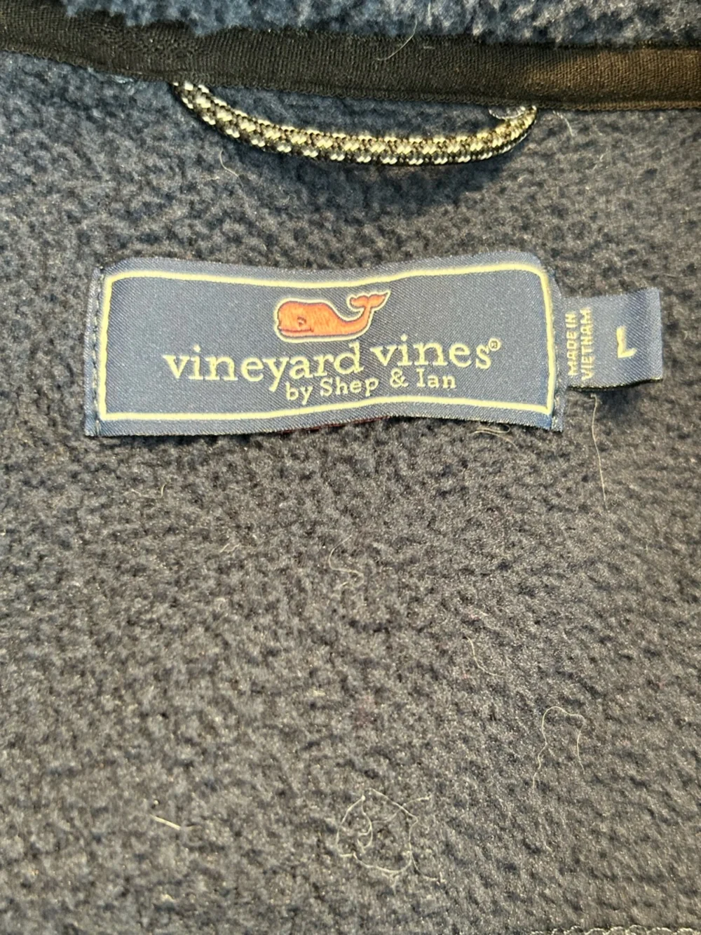 Vineyard Vines Men’s Navy Blue Stillwater Sherpa Vest, Size Large - Picture 10 of 11